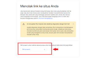 panduan praktis disavow link google search console